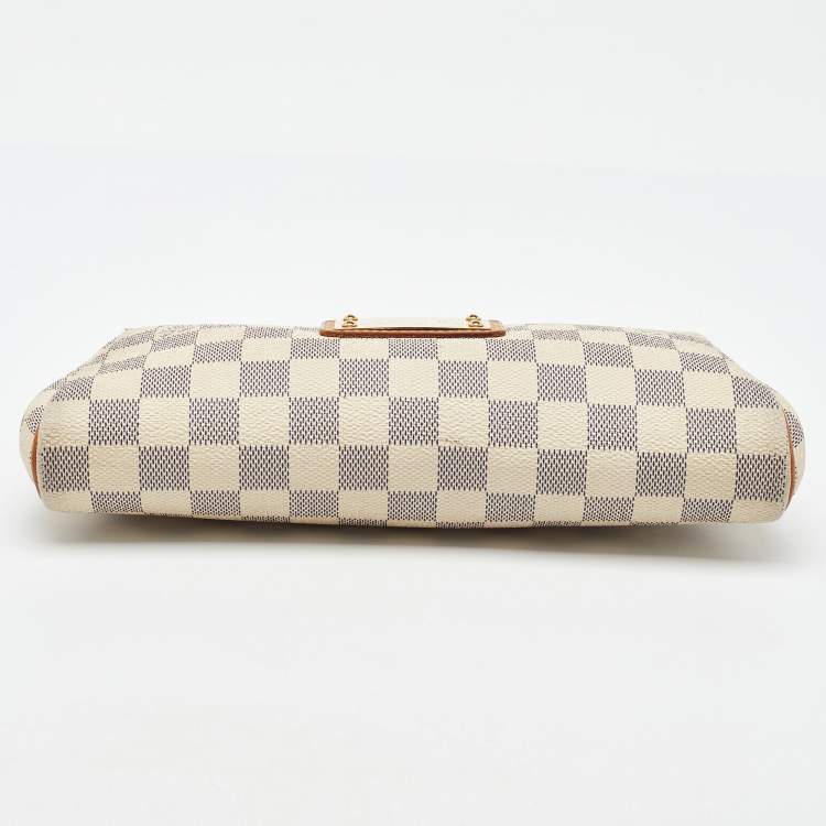 Pre Owned Louis Vuitton Damier Azur Canvas Eva Pochette Bag