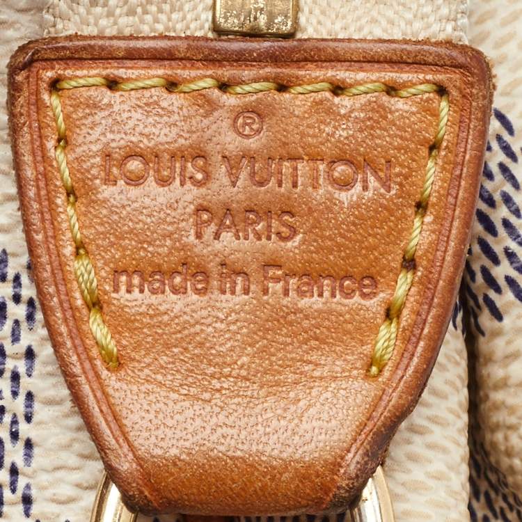 Pre Owned Louis Vuitton Damier Azur Canvas Eva Pochette Bag