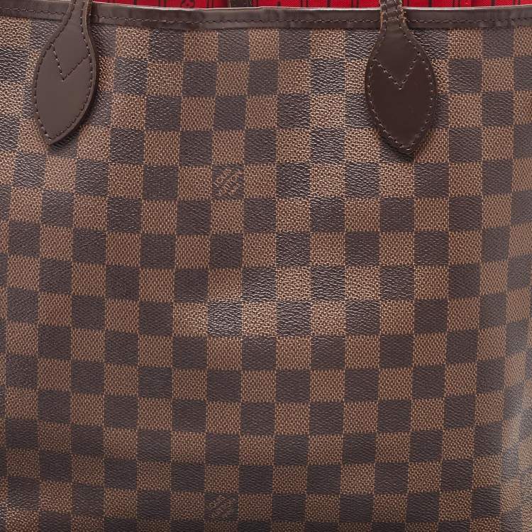 Pre Owned Louis Vuitton Damier Ebene Canvas Neverfull MM Bag