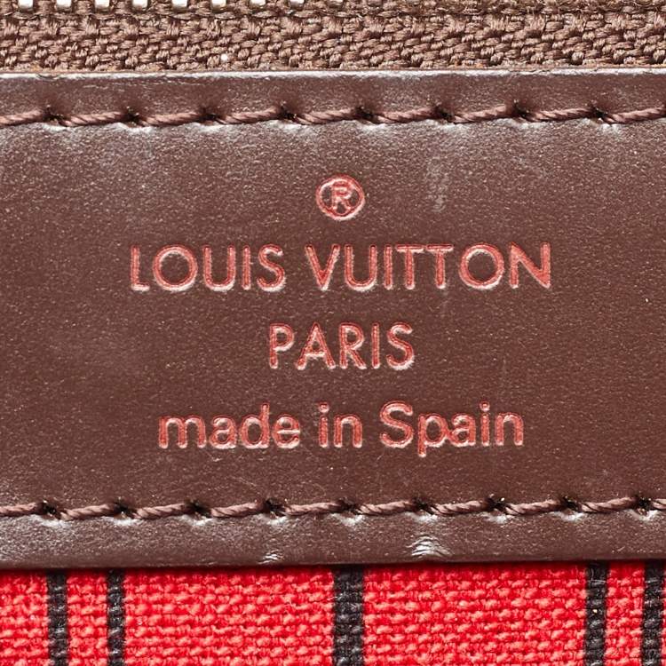 Pre Owned Louis Vuitton Damier Ebene Canvas Neverfull MM Bag