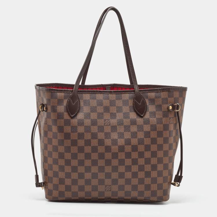 Pre Owned Louis Vuitton Damier Ebene Canvas Neverfull MM Bag