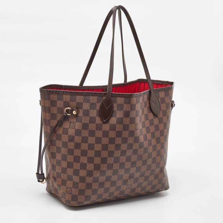 Pre Owned Louis Vuitton Damier Ebene Canvas Neverfull MM Bag