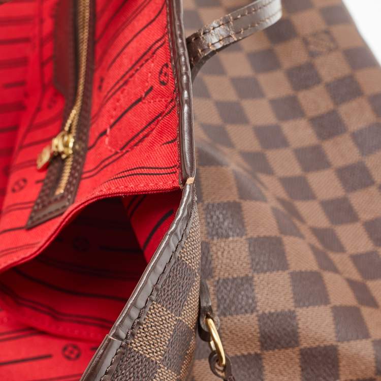 Pre Owned Louis Vuitton Damier Ebene Canvas Neverfull MM Bag