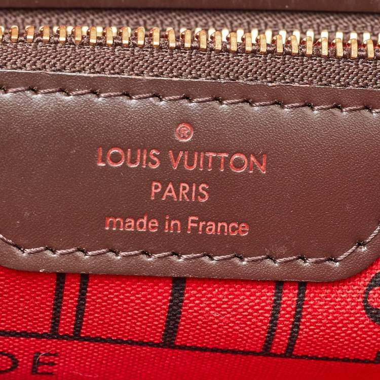 Pre Owned Louis Vuitton Damier Ebene Canvas Neverfull MM Bag