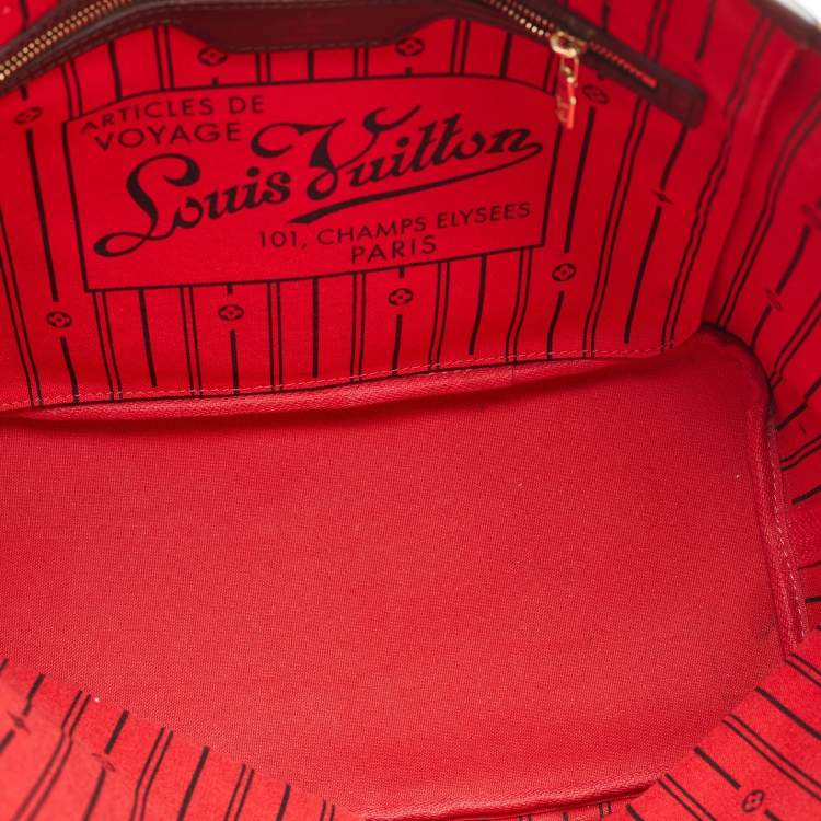 Pre Owned Louis Vuitton Damier Ebene Canvas Neverfull MM Bag