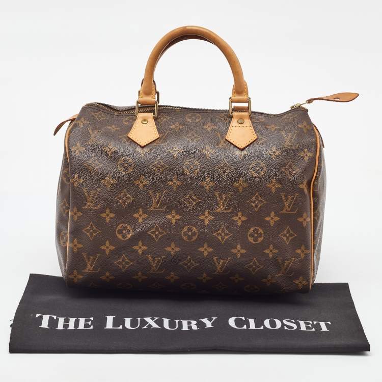 Pre Owned Louis Vuitton Monogram Canvas Speedy 30 Bag