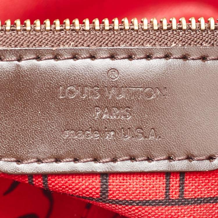 Pre Owned Louis Vuitton Damier Ebene Canvas Neverfull PM Bag