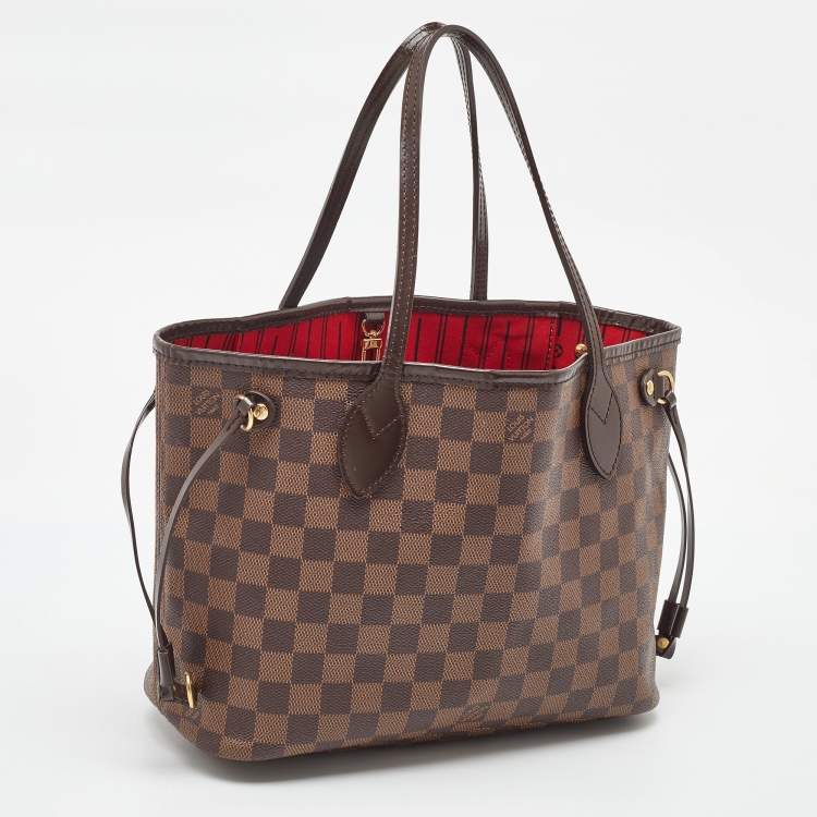 Pre Owned Louis Vuitton Damier Ebene Canvas Neverfull PM Bag