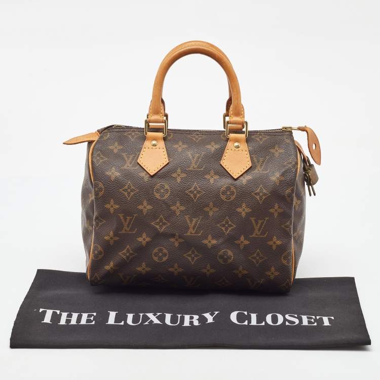 Pre Owned Louis Vuitton Monogram Canvas Speedy 25 Bag