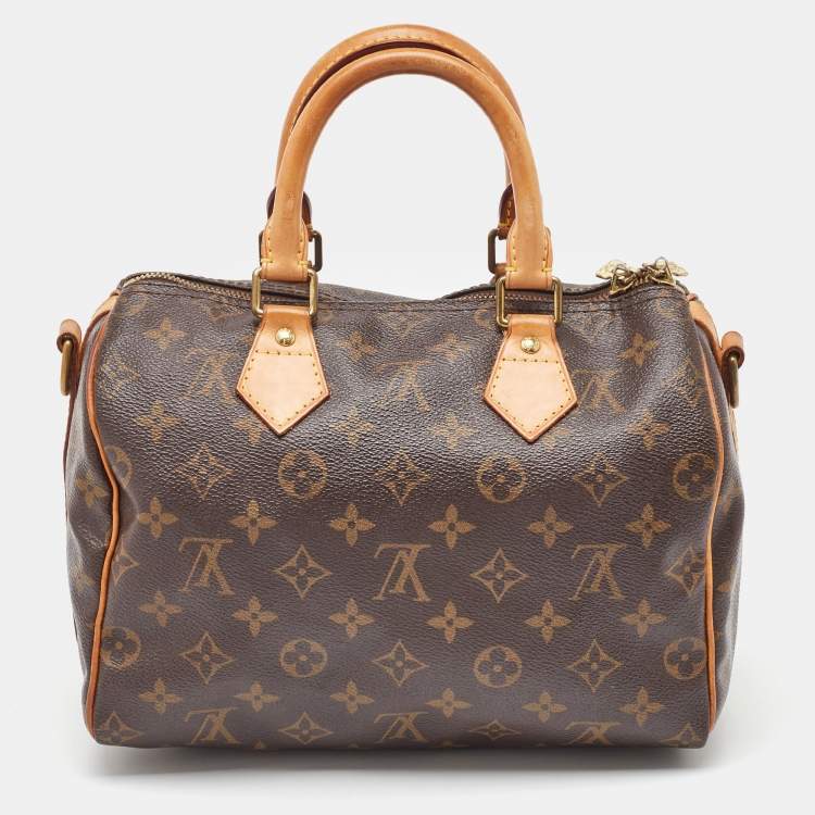 Pre Owned Louis Vuitton Monogram Canvas Speedy Bandoulière 25 Bag