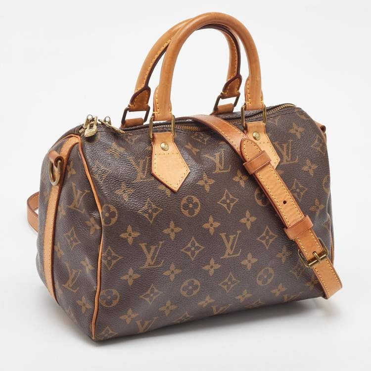 Pre Owned Louis Vuitton Monogram Canvas Speedy Bandoulière 25 Bag