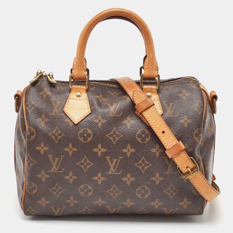 Pre Owned Louis Vuitton Monogram Canvas Speedy Bandoulière 25 Bag