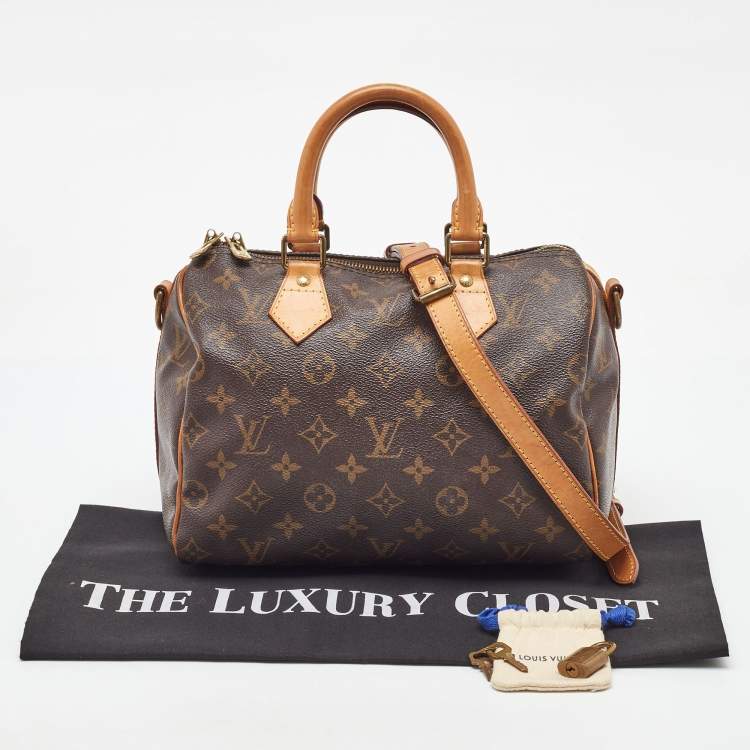 Pre Owned Louis Vuitton Monogram Canvas Speedy Bandoulière 25 Bag