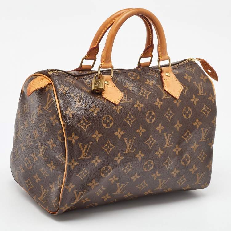 Pre Owned Louis Vuitton Monogram Canvas Speedy 30 Bag