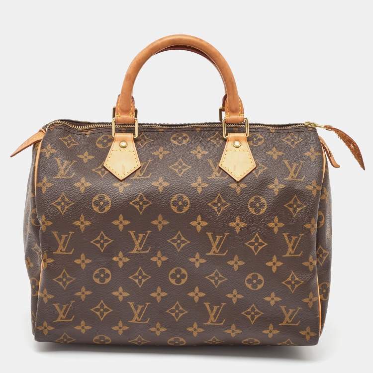 Pre Owned Louis Vuitton Monogram Canvas Speedy 30 Bag