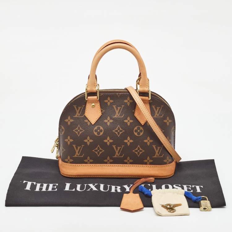 Pre Owned Louis Vuitton Monogram Canvas Alma BB Bag