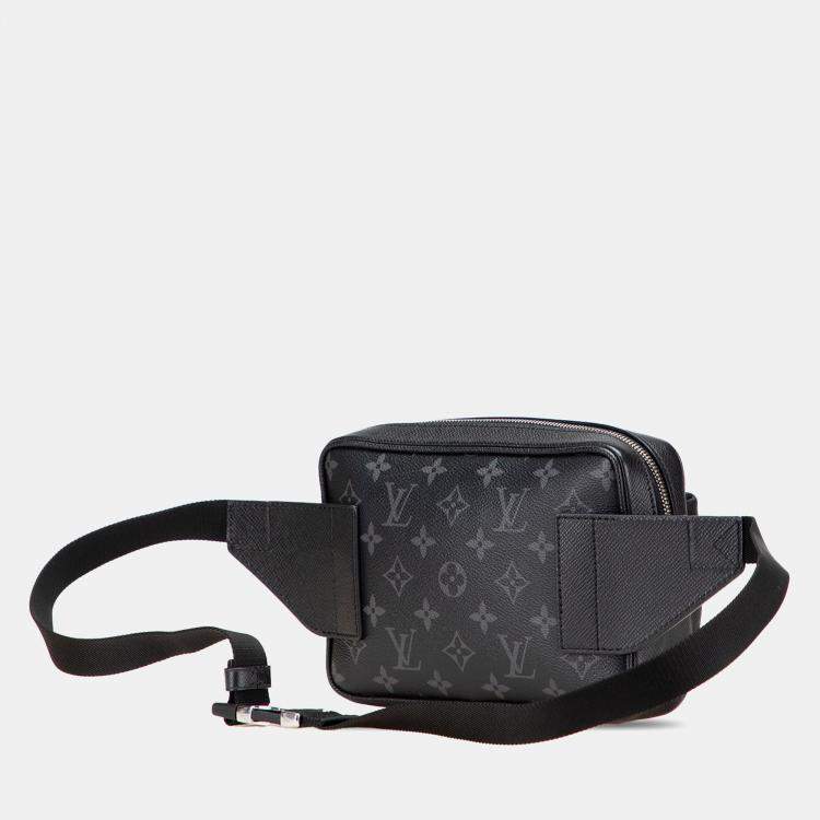 Pre Owned Louis Vuitton Black Monogram Eclipse Outdoor Bumbag