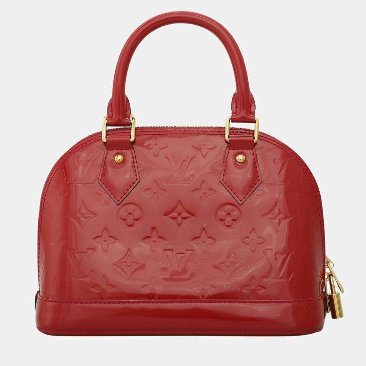 Pre Owned Louis Vuitton Monogram Vernis Alma BB Bag