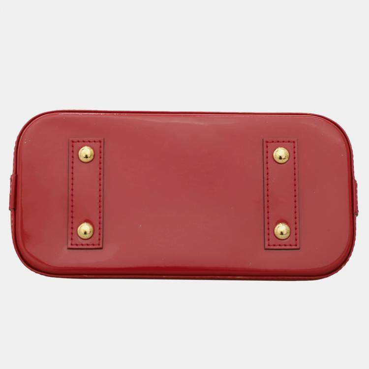 Pre Owned Louis Vuitton Monogram Vernis Alma BB Bag