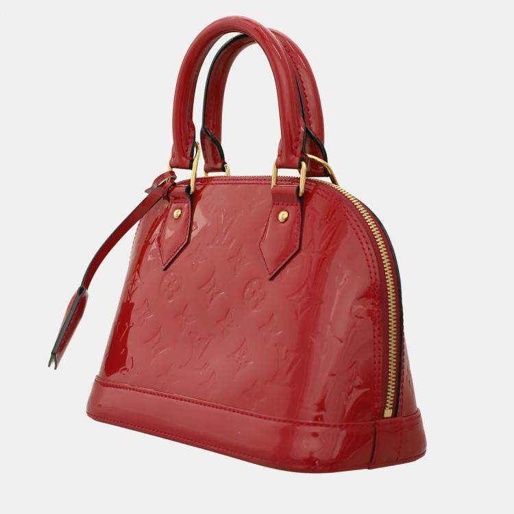 Pre Owned Louis Vuitton Monogram Vernis Alma BB Bag