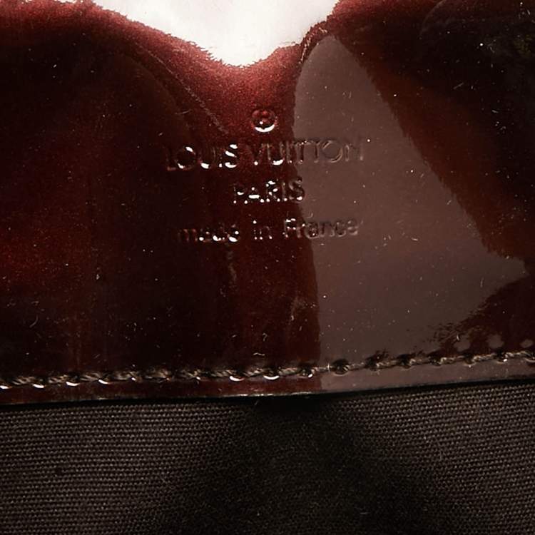 Pre Owned Louis Vuitton Amarante Monogram Vernis Melrose Avenue Bag