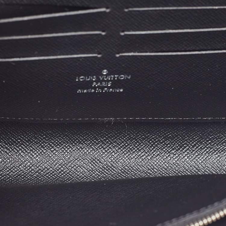 Pre Owned Louis Vuitton Black Epi Leather and Monogram Canvas Studded Twist Wallet on Chain