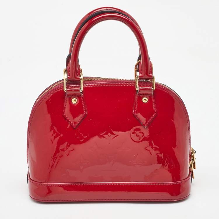 Pre Owned Louis Vuitton Indian Rose Monogram Vernis Alma BB Bag