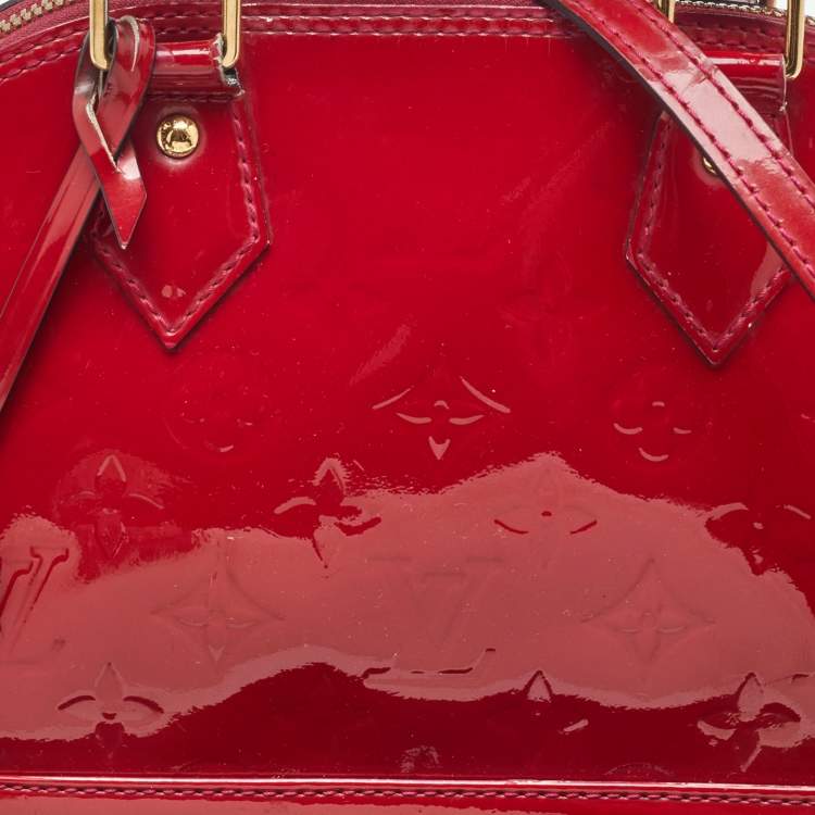 Pre Owned Louis Vuitton Indian Rose Monogram Vernis Alma BB Bag