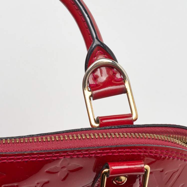 Pre Owned Louis Vuitton Indian Rose Monogram Vernis Alma BB Bag