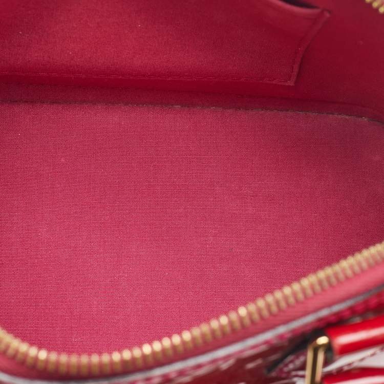 Pre Owned Louis Vuitton Indian Rose Monogram Vernis Alma BB Bag