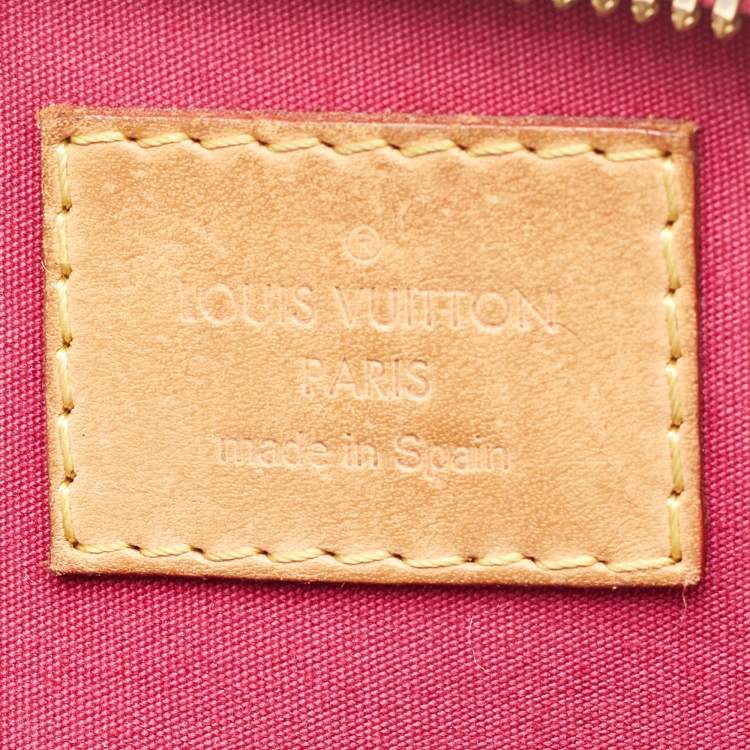 Pre Owned Louis Vuitton Indian Rose Monogram Vernis Alma BB Bag