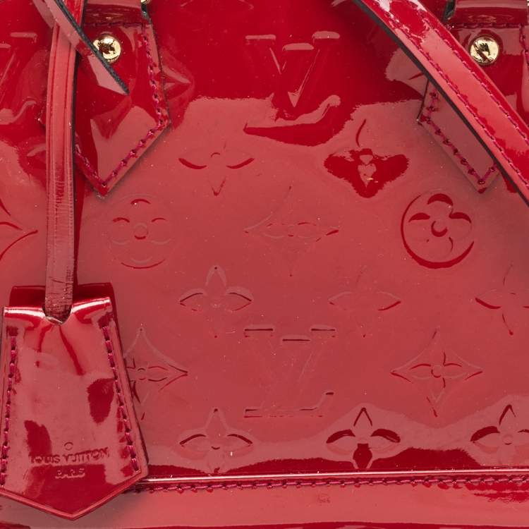 Pre Owned Louis Vuitton Indian Rose Monogram Vernis Alma BB Bag