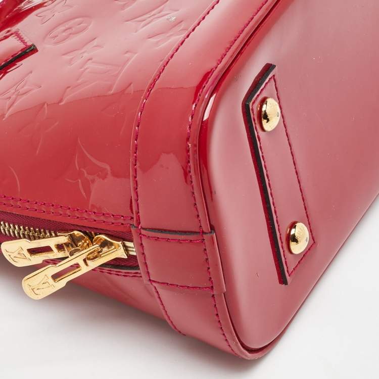 Pre Owned Louis Vuitton Indian Rose Monogram Vernis Alma BB Bag