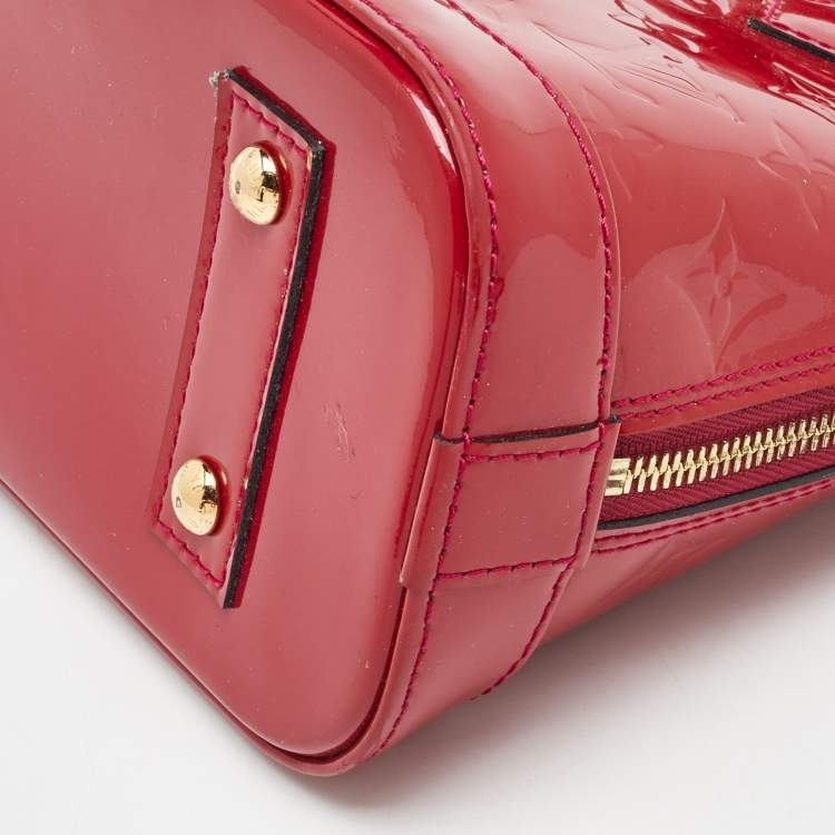 Pre Owned Louis Vuitton Indian Rose Monogram Vernis Alma BB Bag