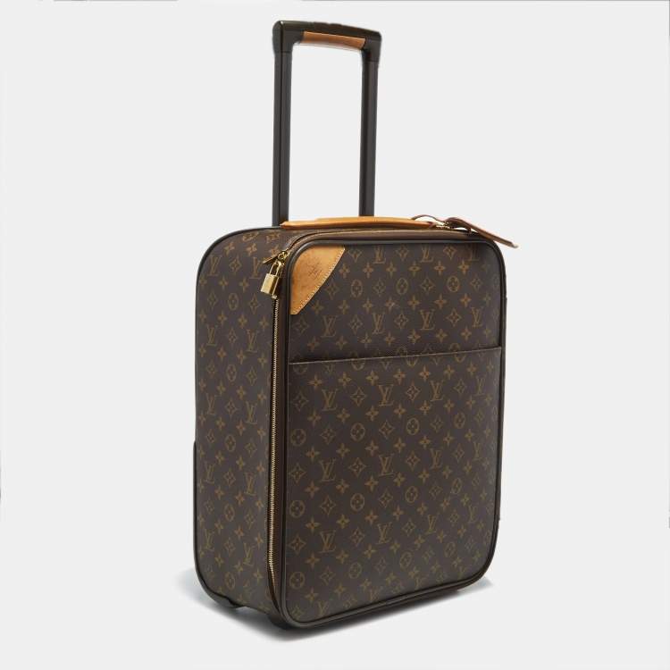 Pre Owned Louis Vuitton Monogram Canvas Pegase 45 Luggage