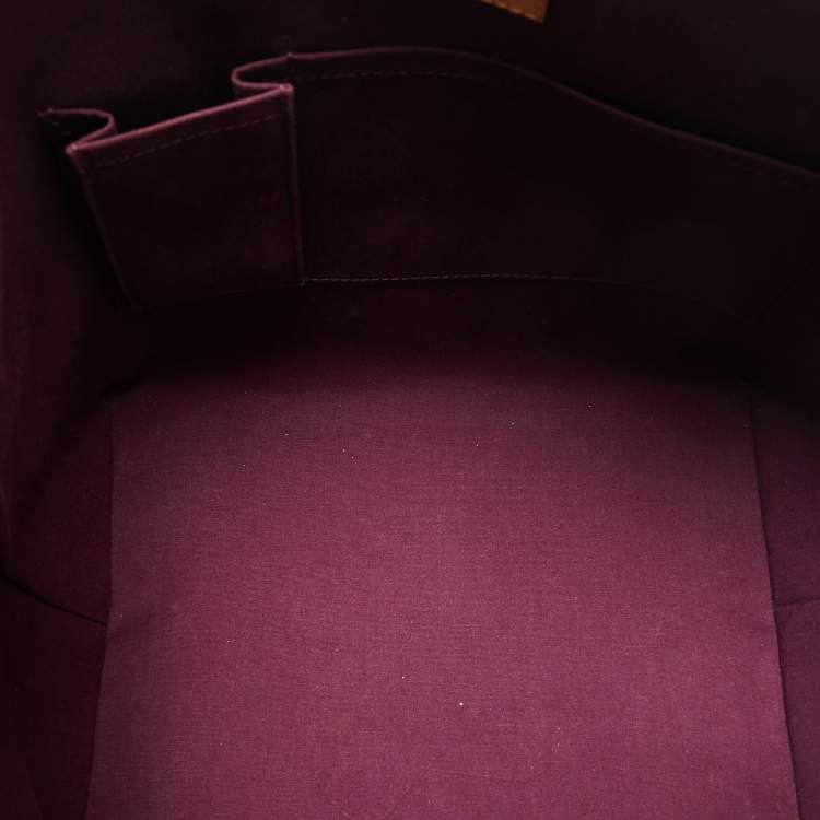 Pre Owned Louis Vuitton Amethyste Monogram Vernis Bellevue GM Bag