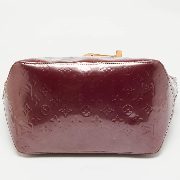 Pre Owned Louis Vuitton Amethyste Monogram Vernis Bellevue GM Bag