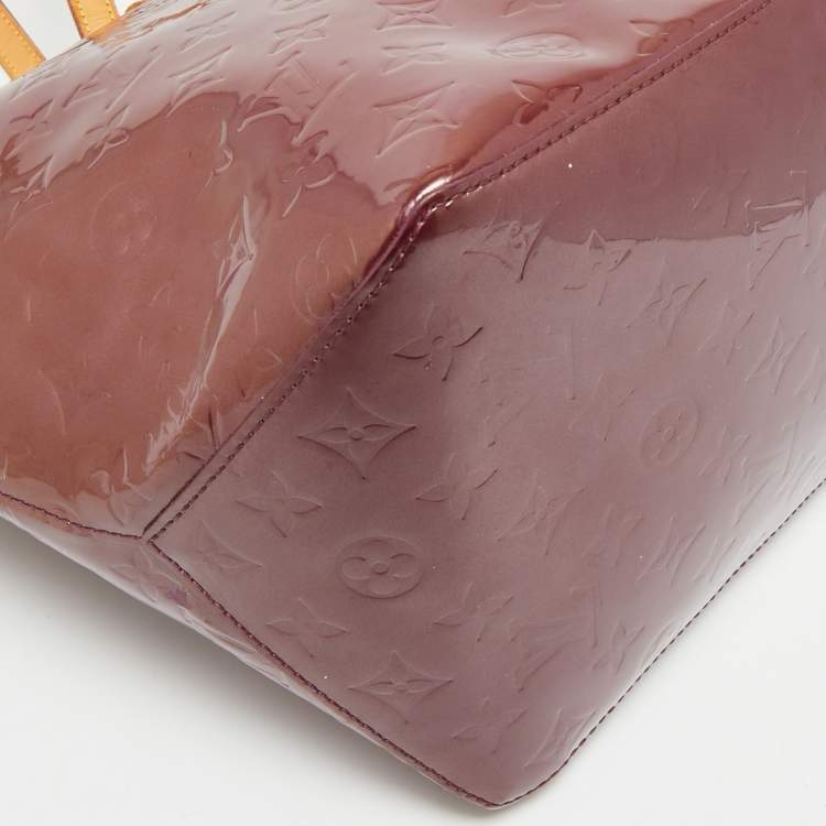 Pre Owned Louis Vuitton Amethyste Monogram Vernis Bellevue GM Bag