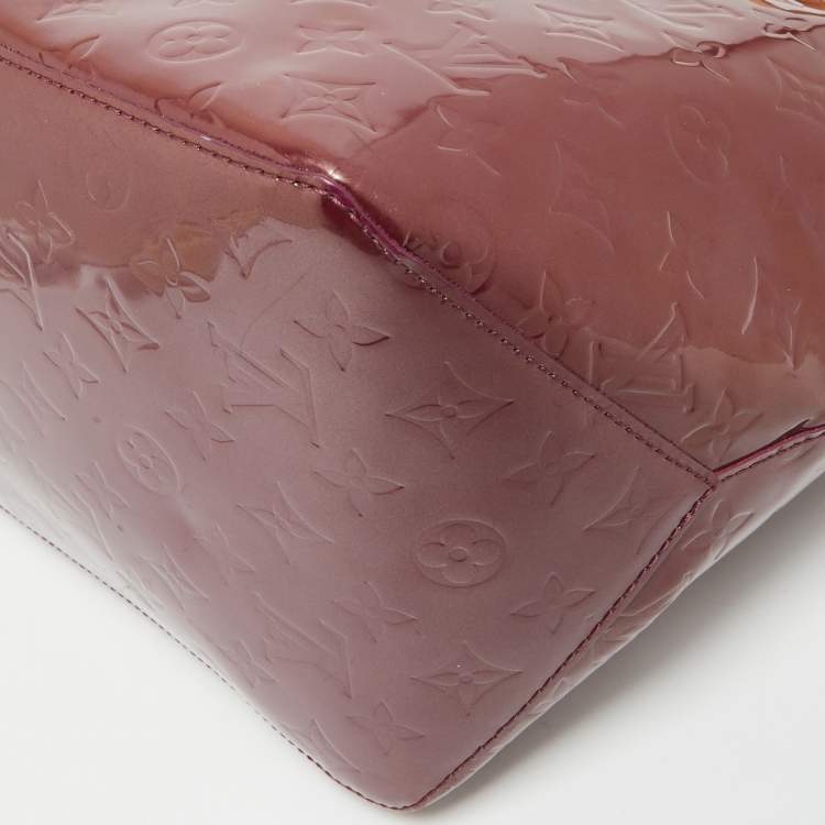 Pre Owned Louis Vuitton Amethyste Monogram Vernis Bellevue GM Bag