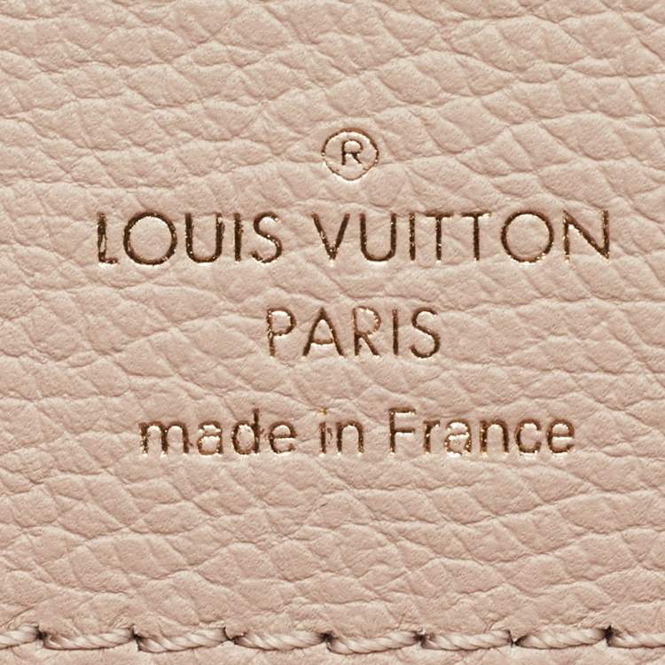 Pre Owned Louis Vuitton Greige Leather LockMe Ever Mini Bag
