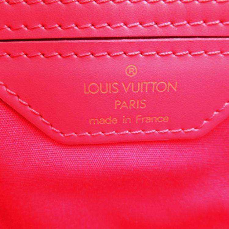 Pre Owned Louis Vuitton Red Epi Sac Plat PM