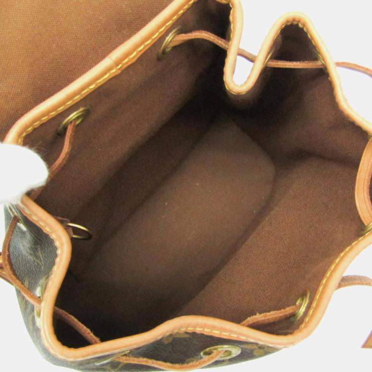 Pre Owned Louis Vuitton Mini Montsouris Monogram Coated Canvas Backpack