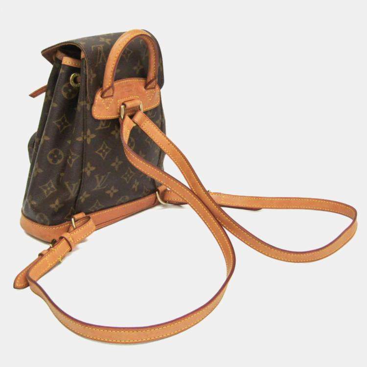 Pre Owned Louis Vuitton Mini Montsouris Monogram Coated Canvas Backpack