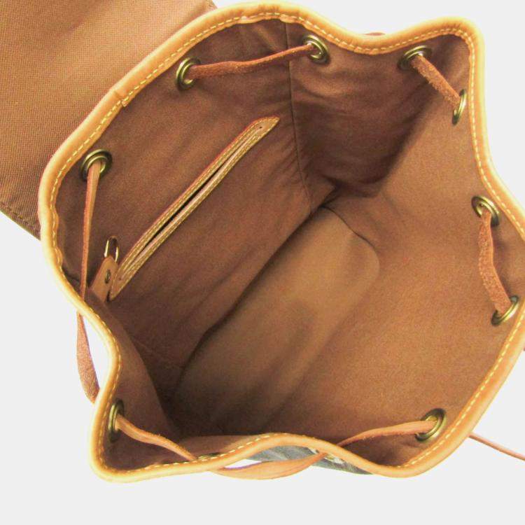 Pre Owned Louis Vuitton Montsouris MM Monogram Coated Canvas Backpack