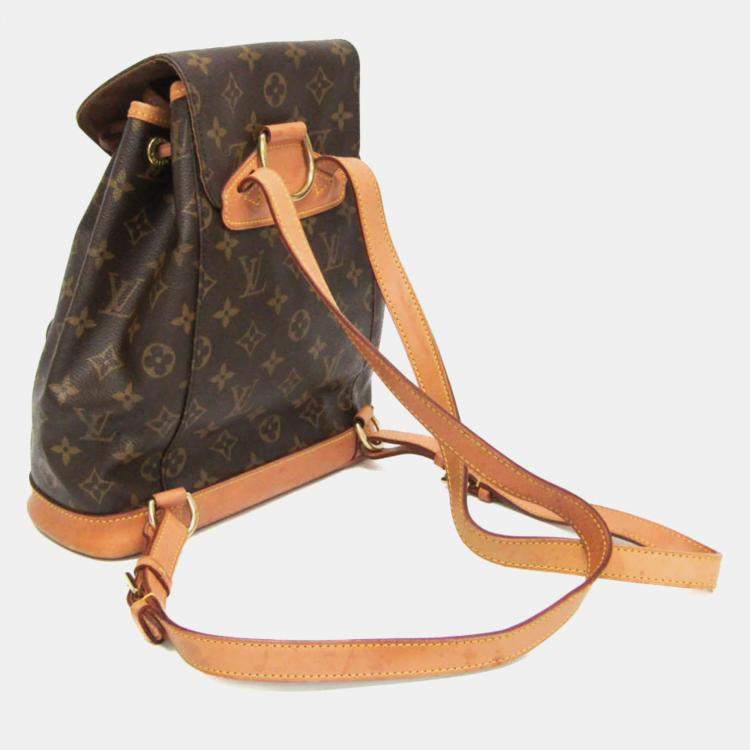 Pre Owned Louis Vuitton Montsouris MM Monogram Coated Canvas Backpack