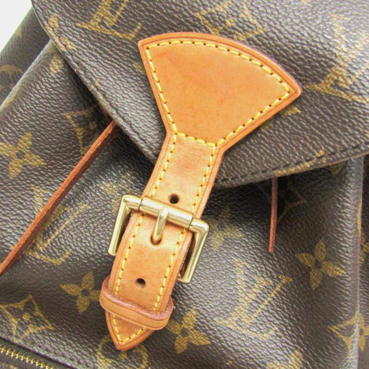 Pre Owned Louis Vuitton Montsouris MM Monogram Coated Canvas Backpack