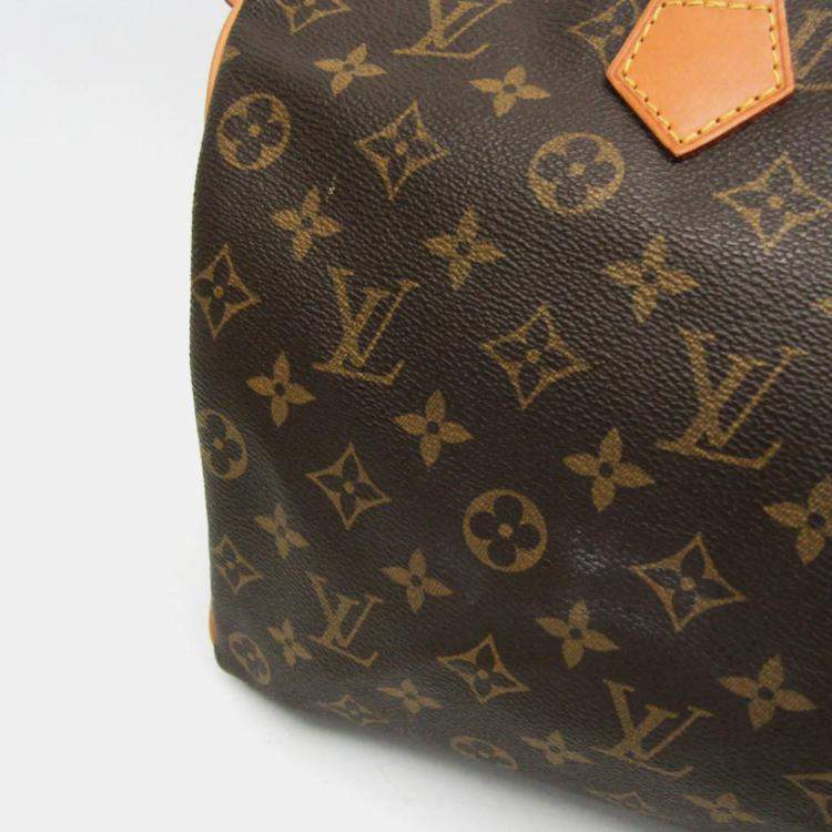 Pre Owned Louis Vuitton Speedy 35 Monogram Coated Canvas Shoulder Bag