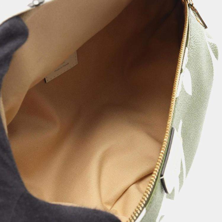 Pre Owned Louis Vuitton Green Monogram Giant Bumbag