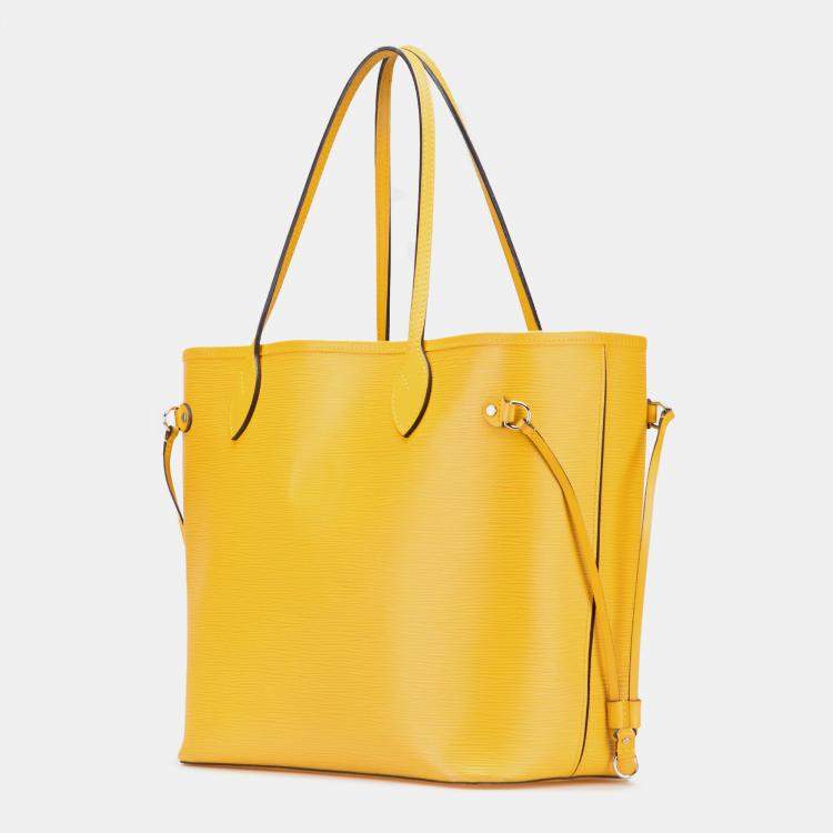 Pre Owned Louis Vuitton Yellow Epi Neverfull MM