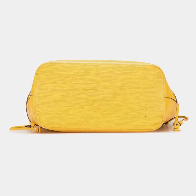 Pre Owned Louis Vuitton Yellow Epi Neverfull MM